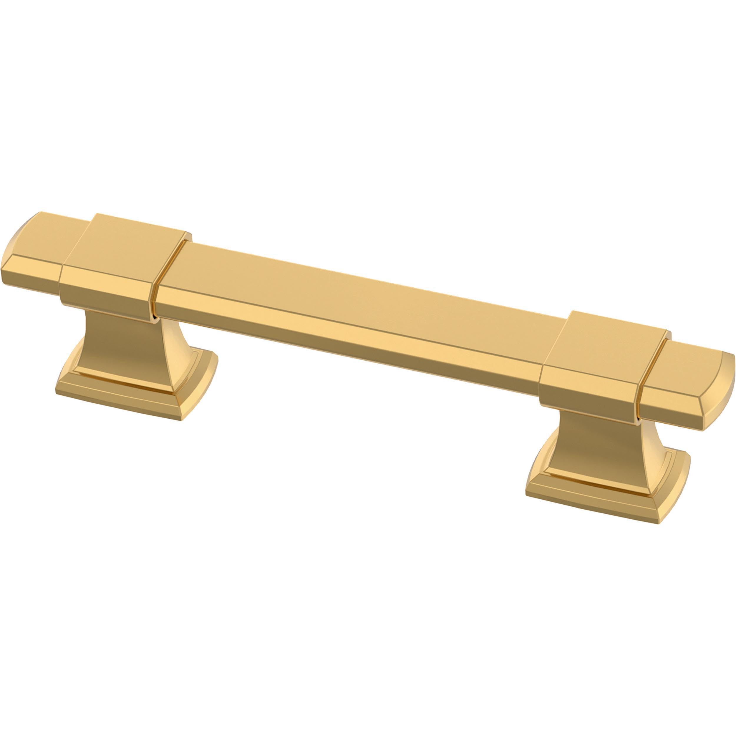 Photo 1 of Franklin Brass Adjusta-Pull Chamfered Edge (5-Pack) Adjustable Drawer Pulls/Cabinet Handles 1-3/8" to 4" Hole Center Modern Gold Hardware Kitchen Door, Drawers, Dressers, Furniture P49106-117-B
