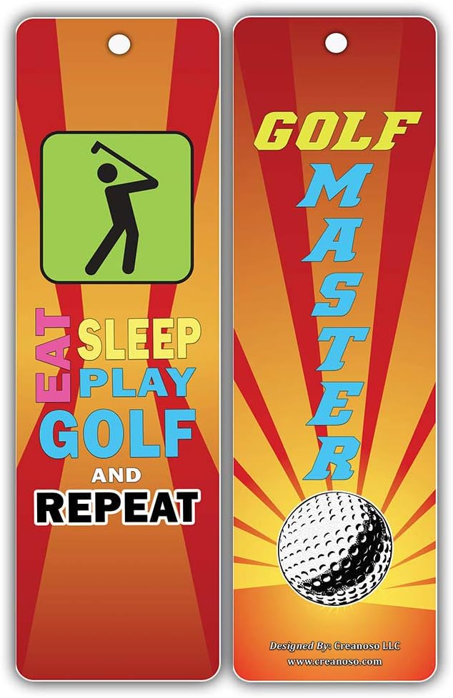 Creanoso Inspiring Inspirational Motivational Sayings Golf Bookmarks ...