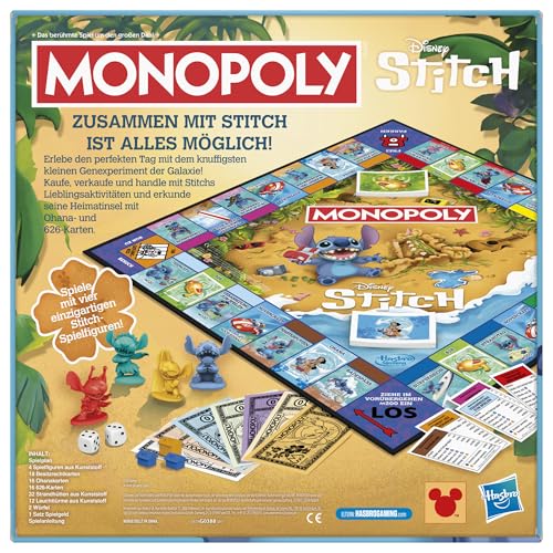 Monopoly Disney Stitch Edition Brettspiel - Deutsche Fassung 4