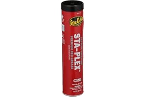 CRC Sta-Lube Sta-Plex Extreme Pressure Premium Red Grease SL3190 – 14 Oz., Multi-Purpose Lithium Complex Grease