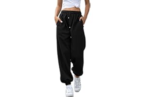 KYERIVS Womens Cinch Bottom Sweatpants Pockets High Waist Sporty Gym Athletic Fit Jogger Pants Lounge Trousers