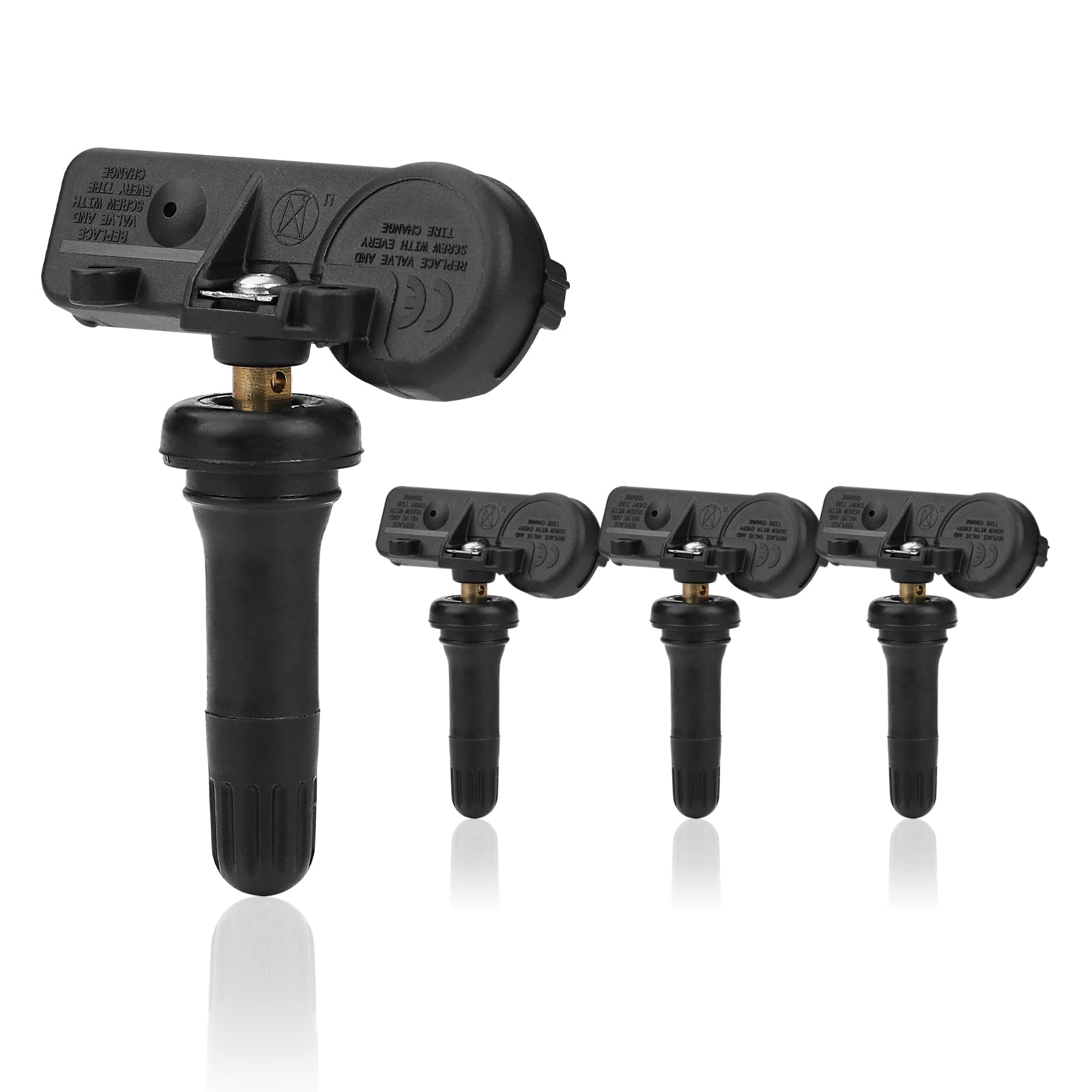 Photo 1 of 4 Pack Tire Pressure Sensor 68293199AB TPMS Sensor 433MHZ Tire Pressure Monitoring System Sensor Compatible with RAM 1500 2019-2020
