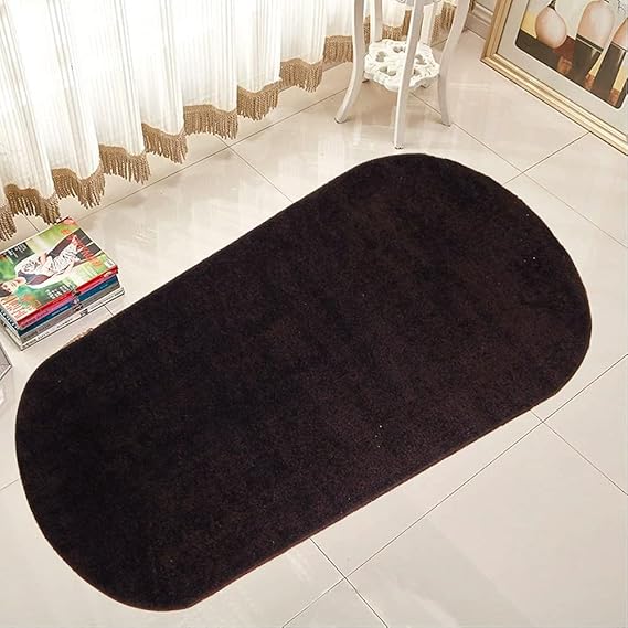 Buy Femesta Super Soft Microfiber Solid Color Anti Slip Anti Skid Oval