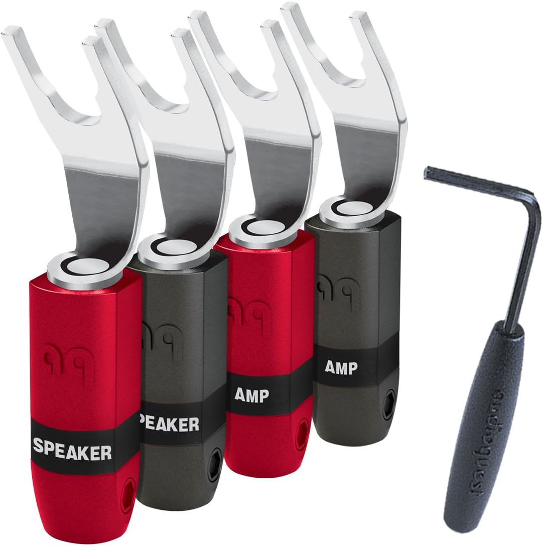 AudioQuestSureGrip 300 Multi-Spade Pack of 4 Silver