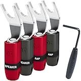 AudioQuestSureGrip 300 Multi-Spade Pack of 4 Silver