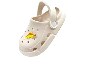 POPO PEA Girls Little Kids Luminous Sandals (Runs 1 Size Large) Boys Wide Pool Slip on Clogs Big Kid Toddler Garden Water Soft Sandal Children Comfortable Swim Beach Shoes