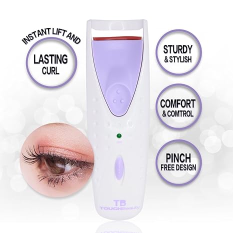 TOUCHBeauty Beheizte Wimpernzange Elektrisch Sofortig Erhitzt Langlebig Wimper Augen Kosmet AG-2003(Purpur)