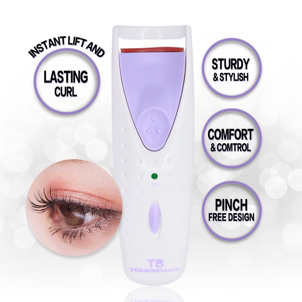 TOUCHBeauty Beheizte Wimpernzange Elektrisch Sofortig Erhitzt Langlebig Wimper Augen Kosmet AG-2003(Purpur)