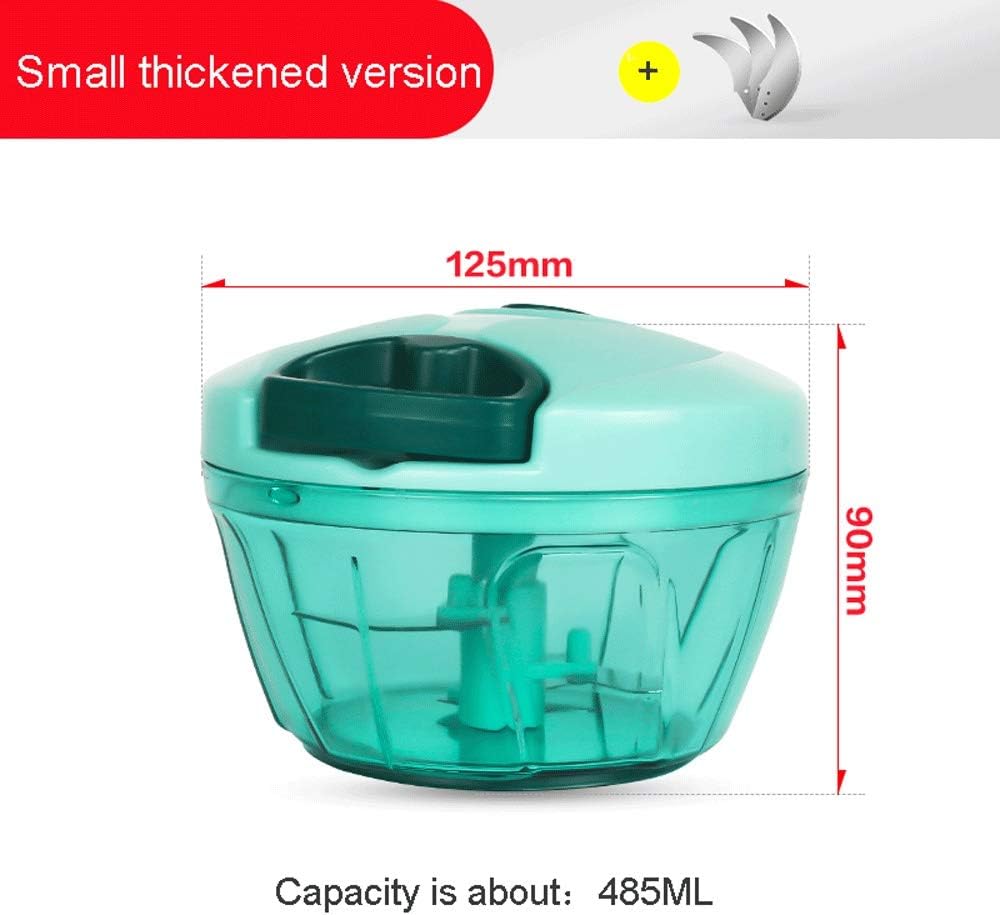 Meat Chopper-Electric Meat Grinder Spice Grinder Garlic Crusher Ginger Garlic Grinder Mini Manual Vegetable Chopper- Portable Food Processor For Vegetables Garlic Onion And Meat (Blue)