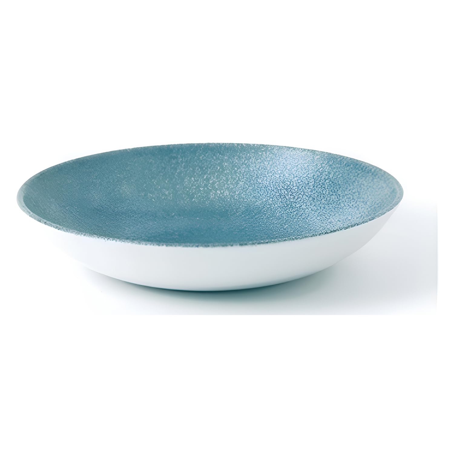 Churchill Studio Prints Raku Round Coupe Bowl Topaz Blue 248mm