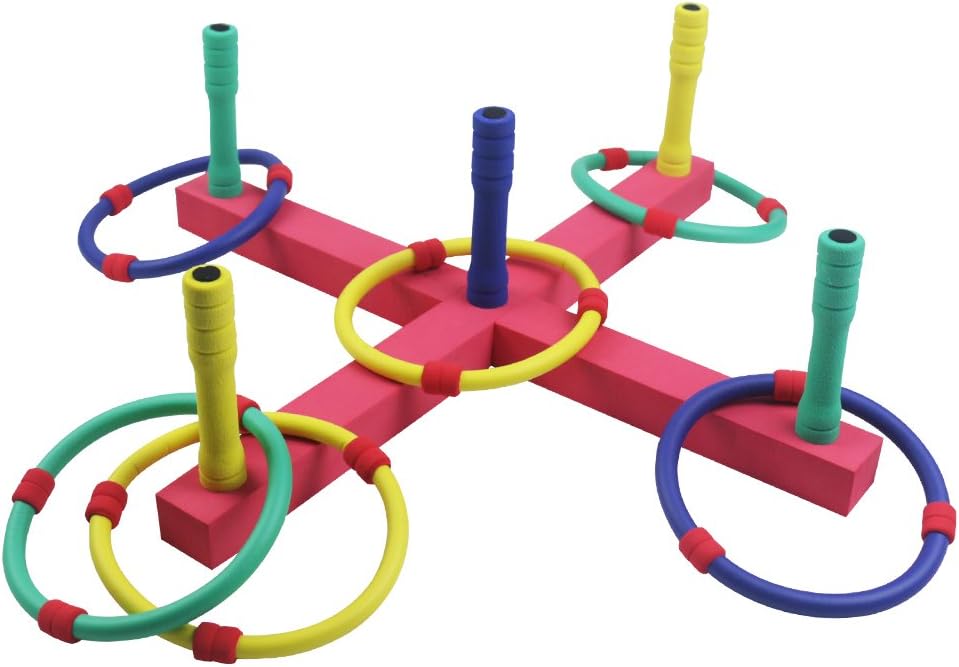 Symiu Quoits Set Hoopla Outdoor Toys Garden Games for Kids Ring Toss