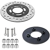 JMCHstore Mini Bike Drum to Disc Hydraulic Brake Wheel Conversion Kit for Coleman CT200U BT200X Baja Warrior Massimo MB200 AXIS M200 PUMA 200 Mini Bike Parts (4 hole)