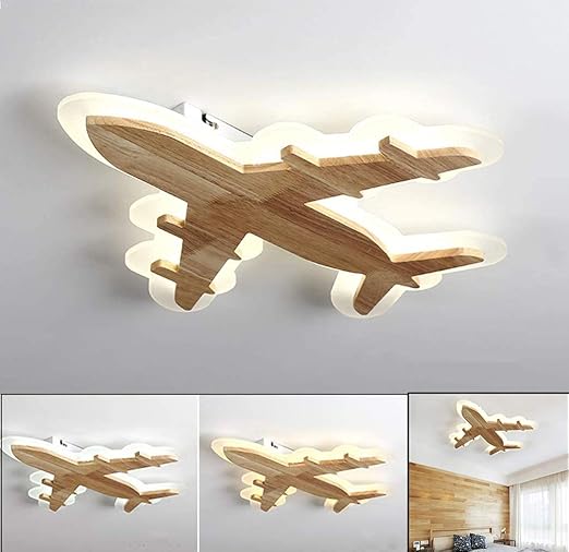 Led Kinderzimmer Deckenleuchte Aus Holz Dimmbar Flugzeug Design Deckenlampe Jungen Madchen Schlafzimmer Lampe Modern Dekor Kinder Schlafzimmerlampe Kinderzimmerlampe Kindergarten Decke Beleuchtung 34w Amazon De Beleuchtung