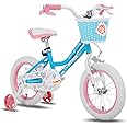JOYSTAR Angel Girls Bike for Toddlers and Kids Ages 2-13 Years Old, 12 14 16 18 20 Inch Kids Bike with Training Wheels & Basket, 20 24 Inch Girls Bicycle with Handbrake & Kickstand