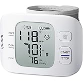 yuwell Wrist Blood Pressure Monitor | Clinical Accuracy, BP Machine for Home Use | Ultra Light Weight, Smart Inflation Blood Pressure Cuff, Large Display, 74 Readings, Rechargeable