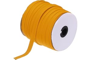 MECCANIXITY Piping Cord Trim 65 Yards 1/2 Inch Piping Tape for Sewing DIY Crafting Fabric Edge Trim Dark Yellow