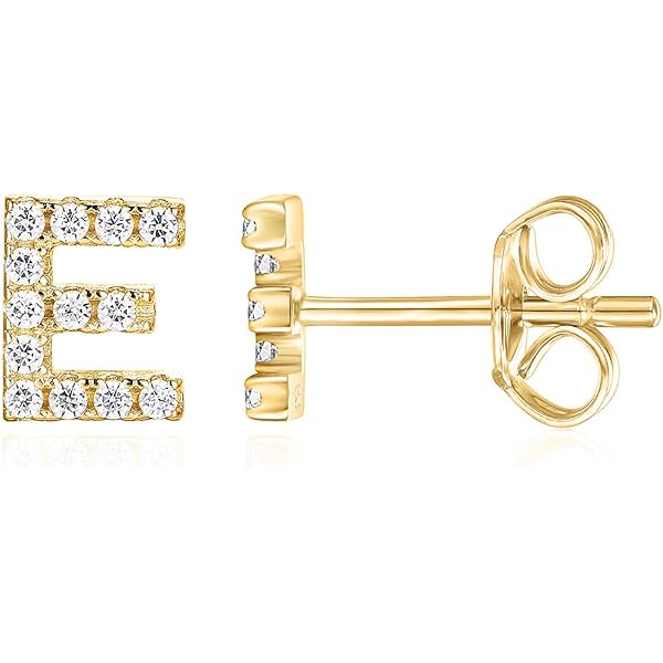 Amazon.com: Lex & Lu 14k Yellow Gold Polished 5mm Ball Post