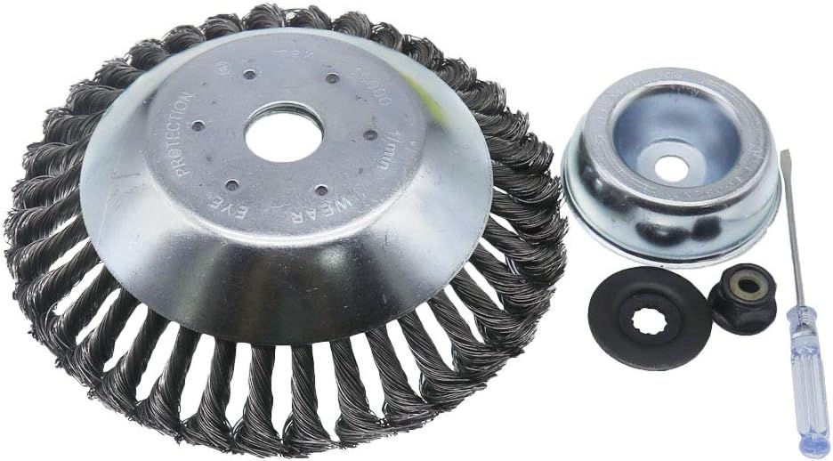 steel wire brush trimmer head