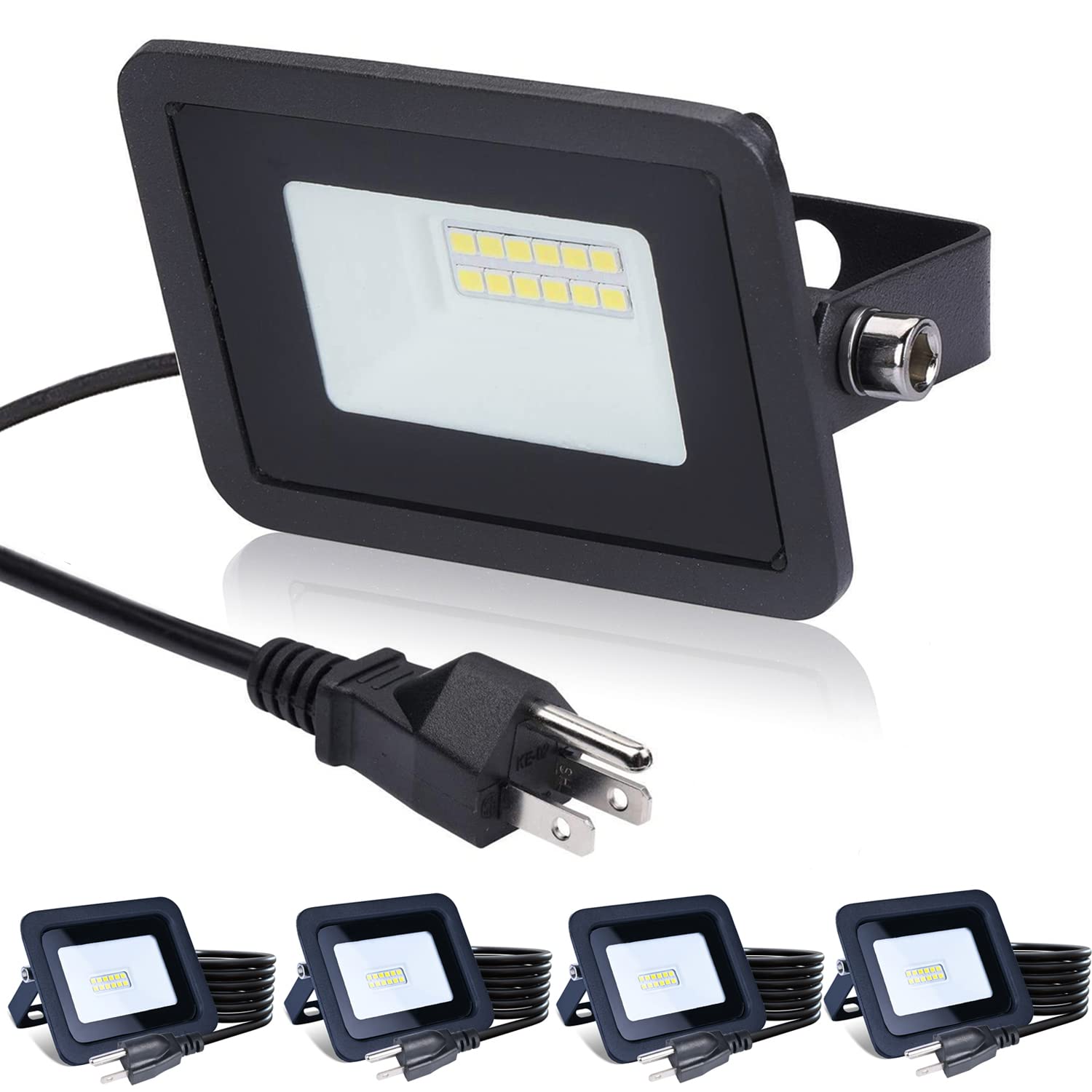 Photo 1 of ****SIMILAR ITEM****Warm White LED Flood Light Outdoor, LED Work Light, Plug and Play, Waterproof Outdoor Floodlights for Yard, Garden, Playground 