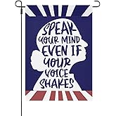 Speak Your Mind Your Voice Shakes Yard Flags Hilarious Banner For House
