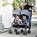 JOOVY Twin Groove Ultralight Umbrella Stroller, Charcoal