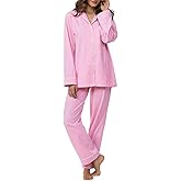 PajamaGram Pajama Set For Women - Pajamas Women Jersey Boyfriend, 100% Cotton