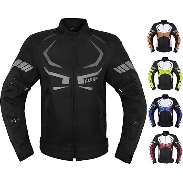 Ensemble Veste + Pantalon De Moto Homme - Imperméable, Réfléchissant - Blouson Protection Coupe-vent - Taille B/L - 7