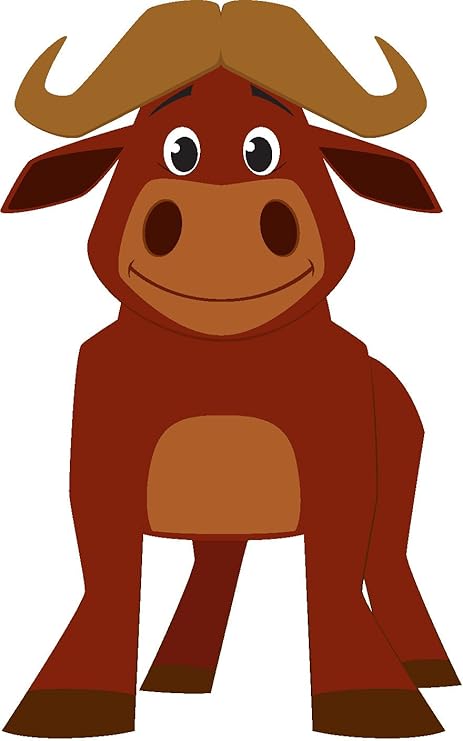 Amazon キュートhappy Wild動物園動物漫画ブロック絵文字ビニールステッカー 8 Tall 外装 エアロパーツ 車 バイク