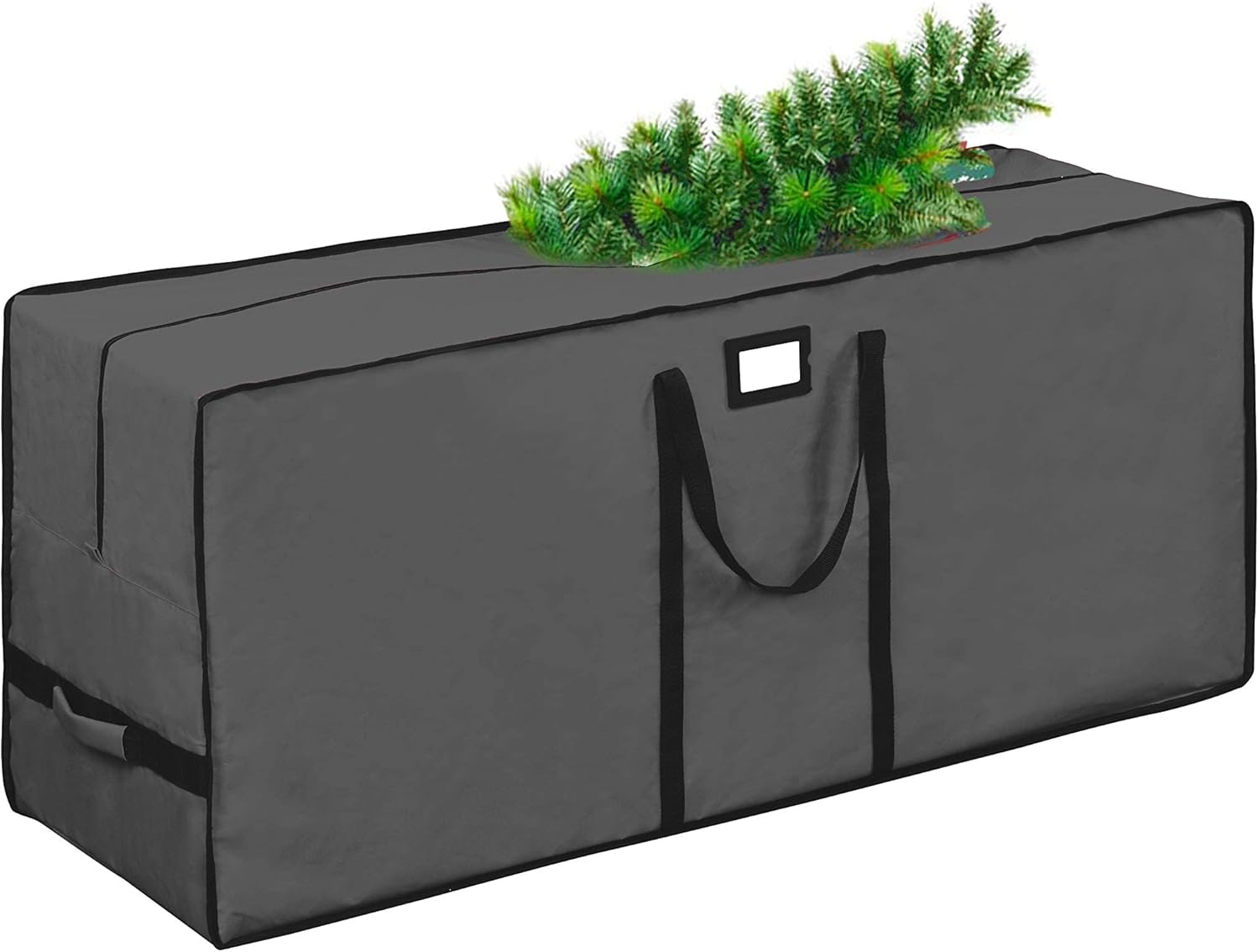 Holiday Décor Storage - Christmas Tree Storage Bag, Waterproof Christmas Tree Storage, Fits Up to 7.5 ft Tall Artificial Disassembled Trees,Extra Large Heavy Duty Storage Container with Handles   (Grey, 47