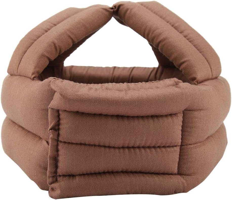 Liineparalle Safety Protection Elderly Helmet Elder Head Bump Cap Anti Shock with Lengthened Velcro(2#), Large: Clothing
