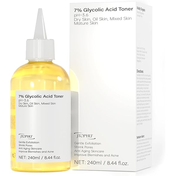 Amazon.com : 7% Glycolic Acid Face Exfoliating Toner for Clear