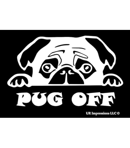 Amazon.com: Pug Mom Vinyl Decal Laptop Car Truck Bumper Window