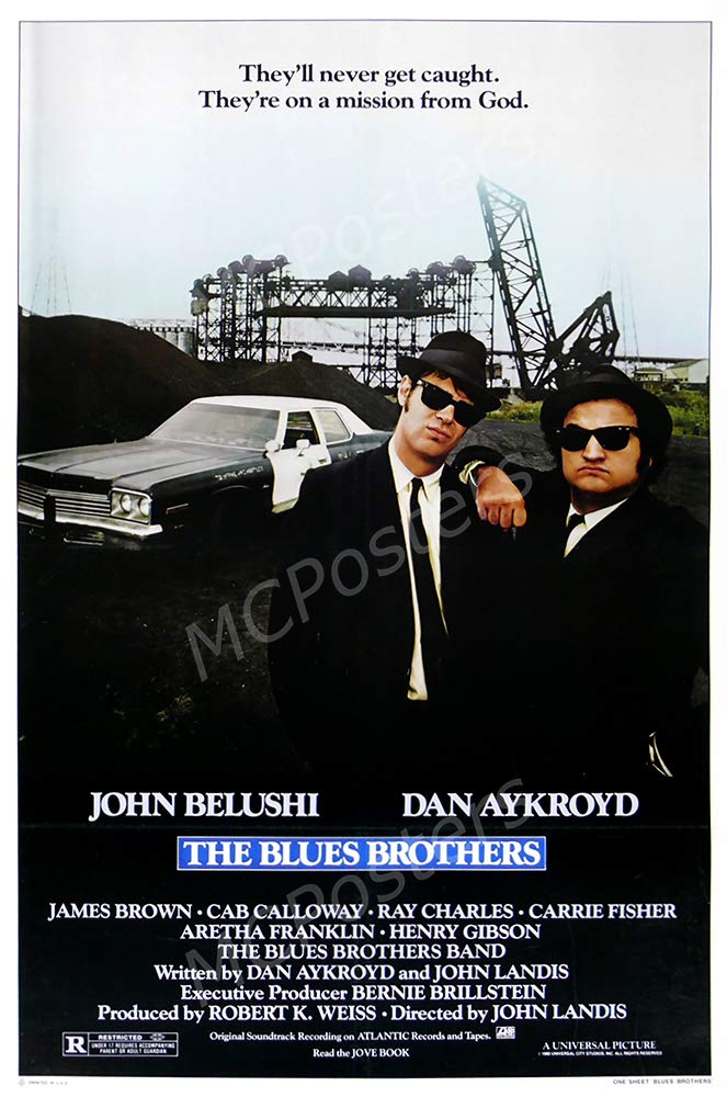 PremiumPrints - The Blue Brothers Movie Poster - XMCP876 Premium Canvas 11" x 17" (28 cm x 43 cm)