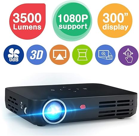 SWEET El Proyector Dlp Admite 1080P 4500 S 1280X800 Mini Proyector ...