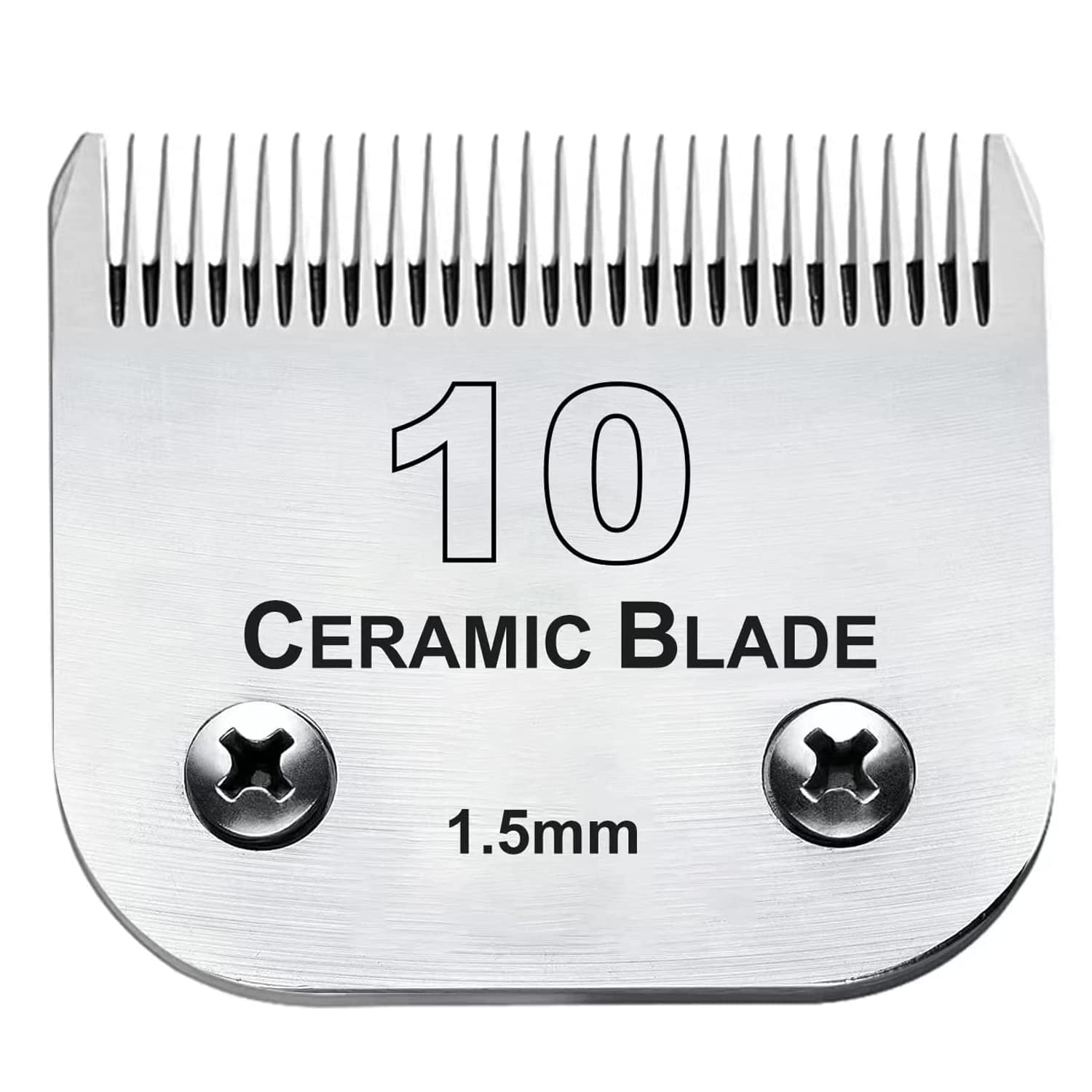 Photo 1 of 10 Blade Dog Grooming Clipper Blades Compatible with Andis Dog Clippers,Detachable Stainless Steel Blade,Size 10, 1/16-Inch Cut Length