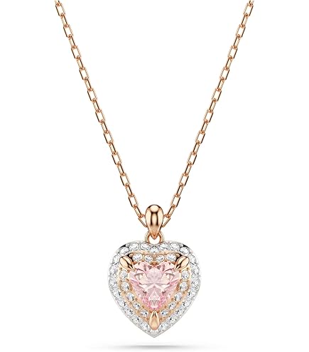 Amazon.com: Swarovski Latisha pendant, Flower, Pink, Rose-gold