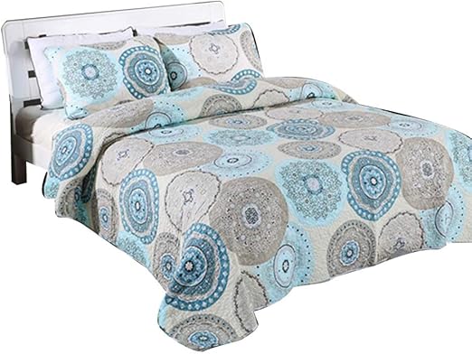 Amazon Com Alicemall European Style Medallion Paisley Print Bed