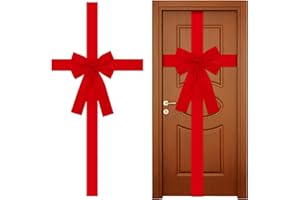 Christmas Door Ribbon Bow Large Red Bow Christmas Wreath Bow Christmas Tree Bow Festival Wrapping Decorations for Christmas T