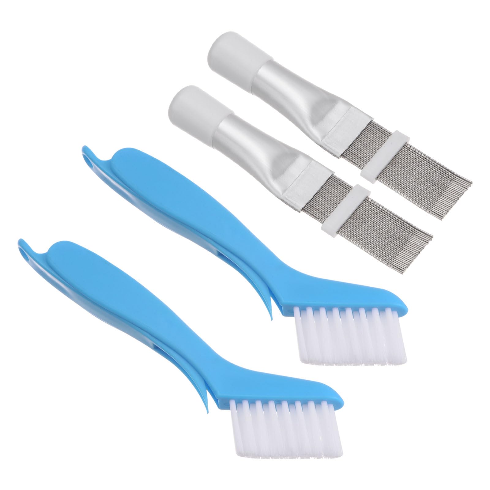 PATIKIL Air Conditioner Fin Comb, 4Pcs Fin Cleaning Brush AC Coil Cleaner Straightener Condenser Radiator Repair Tool for AC Unit Refrigerator Evaporator