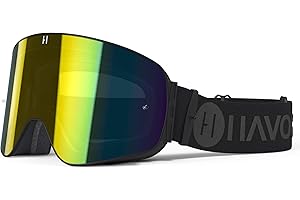 Havoc Racing Magnetic Frameless Goggles - For Motocross, Dirt Biking, Snowboarding, ATV, & UTV - UV Blocking Anti-Fog Goggles