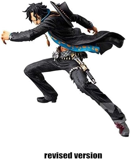 Yqyw Black Clothes Ace Action Figure Fighting Pose One Piece Anime Model About 5 9 Inches High Amazon Co Uk Kitchen Home
