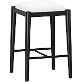 Hillsdale Cleo Backless Wood Counter Height Stool, Black
