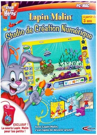 Lapin Malin Studio De Création Numérique - Jeu éducatif PC/Mac - Version FR Neuve Sous Blister