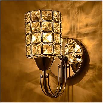 Shirley's Home Lámpara de pared de cristal moderna, lámpara de pared