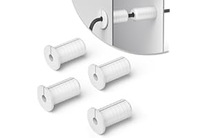 GUNOVY 4 PCS 3/4 inch Wall Grommets for Starlink Cable Grommets White Non-Slip Starlink Wall Cable Pass Through Bushing Grommets 19mm Diameter Silicone 3/4 inch Starlink Cable Routing Kit for Protecting Cord