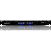 MUSYSIC Professional 4-Channel Amplifier &ndash; 2x9600 Watts D-Class 1U Power Amp MU-D9600 High Performance Amplifier with Stereo &amp; Bridge Power for Professional Use in Concerts &amp; Functions and at Home