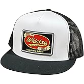 WHISKEY BENT HAT CO. The Caddie Adjustable Snapback (White/Black)