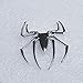 Silver Chrome Spider Spiderman Decal Car Auto Body Window Sticker Emblem Badge