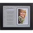 Memorial/Remembrance Photo Frame with Inspirational A Celebration of Life Poem - Sympathy Gift for Loss of Loved One (Black)