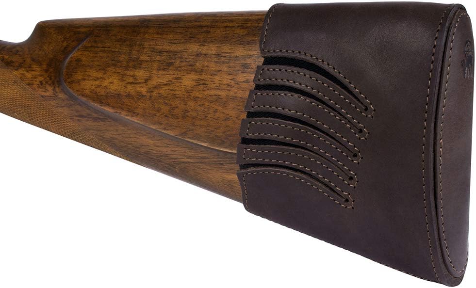 BRONZEDOG Waterproof Genuine Leather Recoil Pad Extendable Stock Shotguns Rifles Slip On Buttstock Cover Hunting Accessories : Sports & Outdoors